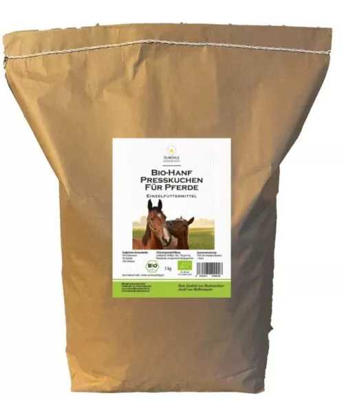 Sack Bio Hanfpresskuchen Hanfsticks Leckerli Bio Hanfkuchen Sticks für Pferde