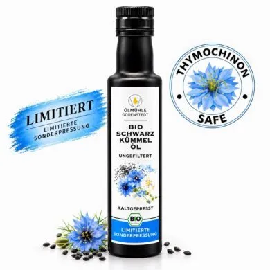 Bio Schwarzkümmelöl sehr hoher Thymochinongehalt 1540mg