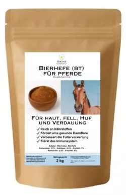 kraeuter mischung schmal bierhefe bt Bierhefe (BT) für Pferde