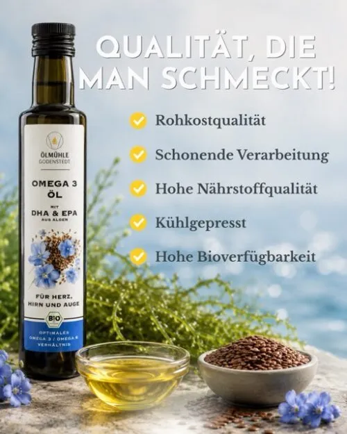 blanko – Omega 3 ÖL mit DHA & EPA – 5 OMEGA 3 Öl mit DHA und EPA