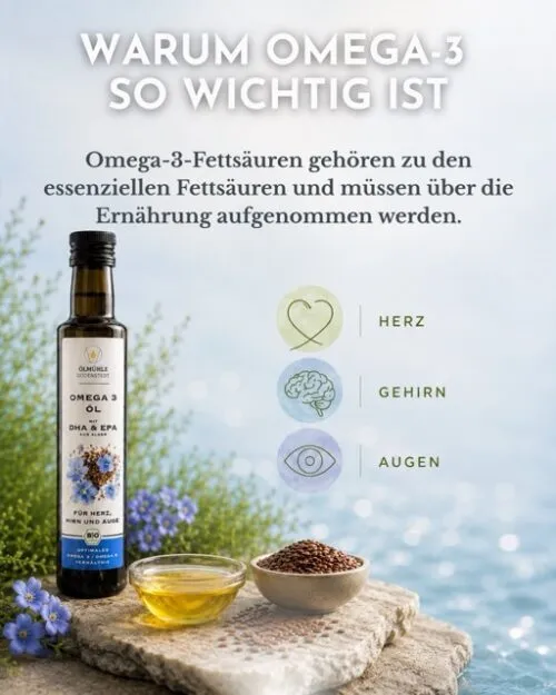 blanko – Omega 3 ÖL mit DHA & EPA – 4 OMEGA 3 Öl mit DHA und EPA